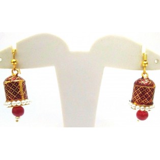 Meenakari Minakari Enamel Jhumka Jhumki Handmade Earring Jewelry Chandelier A121
